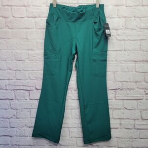 NEW Cherokee Teal‎ iflex Scrub Pants Womens SP Mid Rise Cargo Gorpcore Workwear
